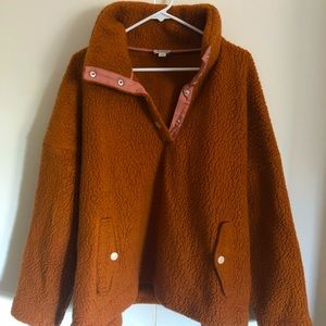 JCrew vintage hi-pile fleece pullover 2X